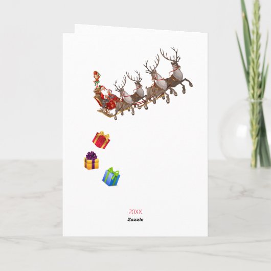 Jongen of Meisje Naam Sinterklaas Personaliseer Ke Feestdagen Kaart (Achterkant)