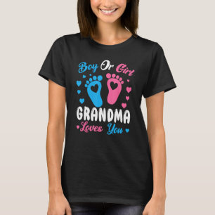 Jongen of Meisje Oma Loves You Geslacht Baby Pink T-shirt