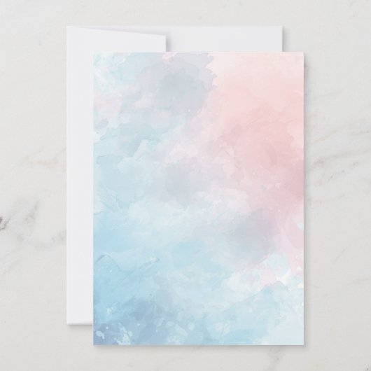 Jongen of Meisje Rainbow Waterverf onthullen Uitno Kaart (Achterkant)