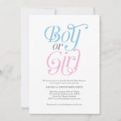Jongen of meisje, Roze en Blauw, Modern, Geslacht Kaart (Voorkant)
