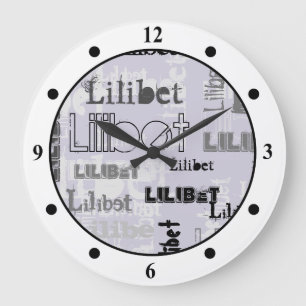 Jongen of Meisje Trendy Name Gifts Accessoires Paa Grote Klok