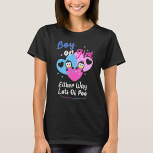 Jongen of meisjes, hoe dan ook veel poo pinguïn ge t-shirt