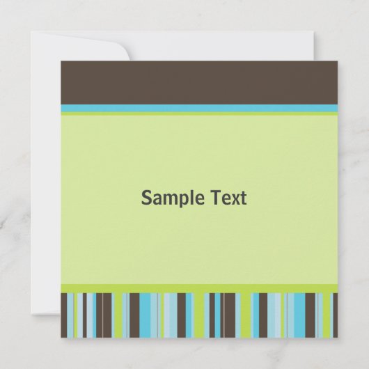 Jongen of meisjes Stripe Kaart (Achterkant)