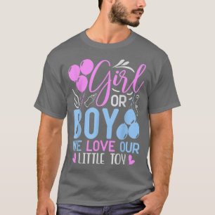 Jongen- of meisjesballonnen Baby Se Geslacht onthu T-shirt