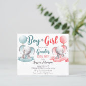 Jongen- of meisjesolifantengender onthullen budget (Staand voorkant)