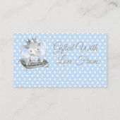 Jongen olifant prins display douche informatiekaartje (Achterkant)