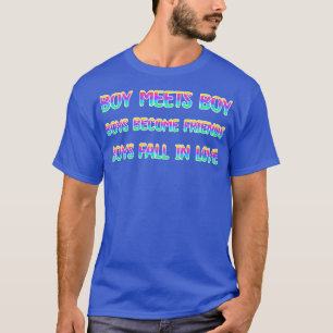 Jongen ontmoet jongen Jongens worden vrienden Jong T-shirt