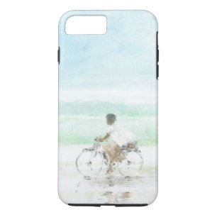 Jongen op de fiets 	iPhone 8 plus / 7 plus hoesje