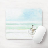 Jongen op de fiets muismat (Met muis)