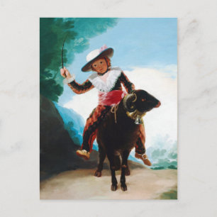 Jongen op een Ram Francisco José de Goya Briefkaart