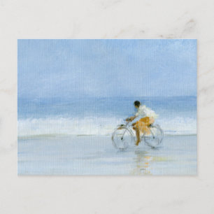 Jongen op fiets 2 briefkaart