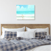 Jongen op fiets 3 canvas afdruk (Insitu (Slaapkamer))
