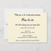 jongen op het Baby shower Beach Kaart (Achterkant)