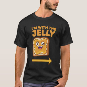 Jongen Pindakaas Energie Voedsel Koppels Pindakaas T-shirt