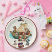 Jongen pirate Birthday Party Paper Bord (Feest)