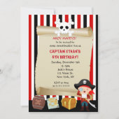 Jongen Pirate Verjaardag Uitnodigingen (Voorkant)