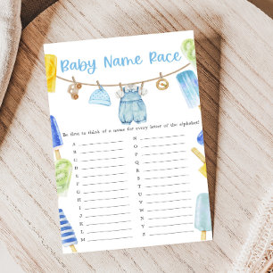 Jongen Popsicle Baby Shower Hoe Groot Is Spel