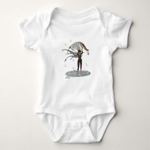 Jongen Regen Fairy Met Blad Bodysuit