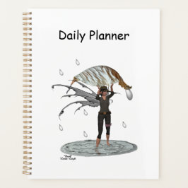 Jongen Regen Fairy Met Blad Dagelijkse Planner