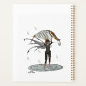 Jongen Regen Fairy Met Blad Dagelijkse Planner (Achterkant)