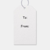 Jongen Regen Fairy Met Blad Gift Label Cadeaulabel (Achterkant)