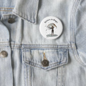 Jongen Regen Fairy Met Bladspeld Button (In situ)