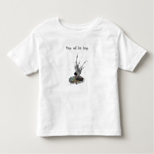 Jongen Regen Fairy Met Kikker Peuter Jongen T-shir Kinder Shirts