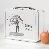 Jongen Regen Fairy Met Leaf Metal Lunchbox (In situ)