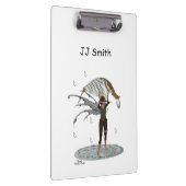 Jongen regen fee met blad klembord (Rechts)