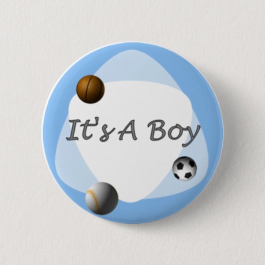 jongen ronde button 5,7 cm (Voorkant)
