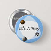 jongen ronde button 5,7 cm (Voorkant /achterkant)