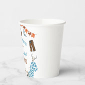 jongen Rounded Eerste Rodeo 1e Feest Verjaardag Papieren Bekers (Links)