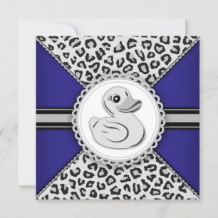 Jongen Rubber Eend Baby Shower Kaart
