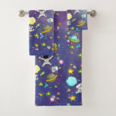 Jongen ruimterastronauts planets Galaxy Bad Handdoek (Insitu)