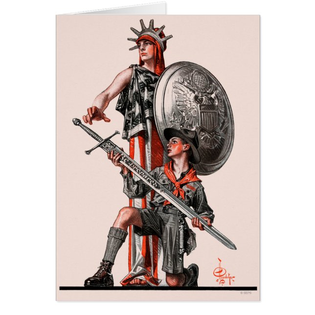 Jongen Scout en Liberty (Voorkant)