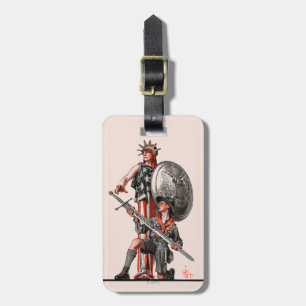 Jongen Scout en Liberty Bagagelabel
