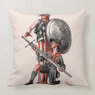 Jongen Scout en Liberty Kussen