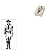 Jongen scout 	rubberstempel (Gestempeld)