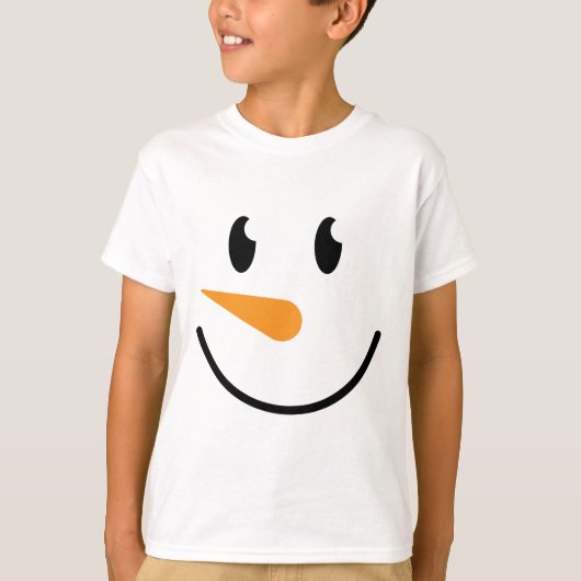 Jongen Snowman T-shirt (ontwerp 5) (Voorkant)