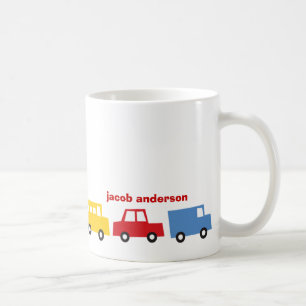 Jongen Speelgoed Auto Bus Truck Leuk Kleurrijk Ver Koffiemok