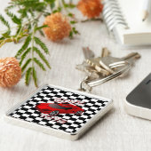 Jongen speelgoed Rode sportauto's Sleutelhanger op (Zijkant)