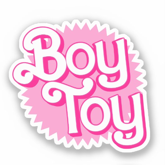 Jongen Speelgoed Sticker (Voorkant)