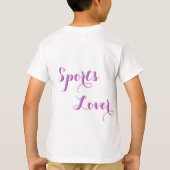 Jongen sportshirt t-shirt (Achterkant)