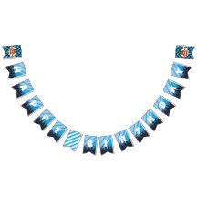 Jongen Superheld, Bruin Haar Feest - Banner