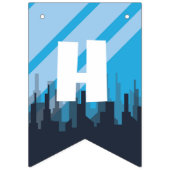 Jongen Superheld, Bruin Haar Feest - Banner (Tweede vlag)