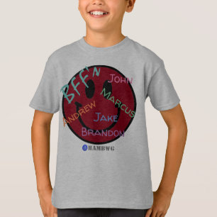 Jongen T-shirt BFF Red Emoji HAMbWG