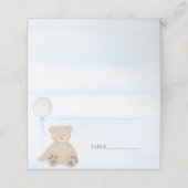 Jongen Teddy Bear Blue-ballonBaby shower (Buitenkant ongevouwen)