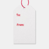 Jongen Teddy Bear Label met Kerstmis Cadeaulabel (Achterkant)