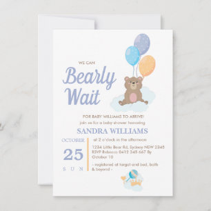 Jongen Teddy Bear, we kunnen het Baby shower afwac