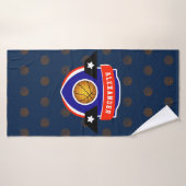 Jongen Teen Basketball Sports Blue Red Athlete Naa Badhanddoek (Badhanddoek)